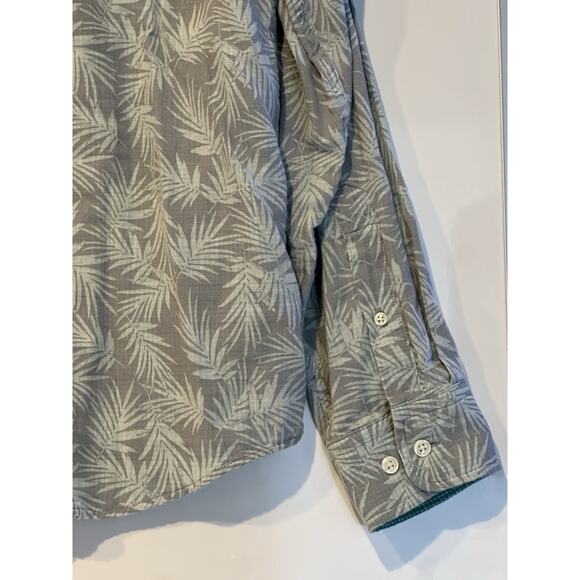 Banana Republic Untucked Fit Cotton Tropical Gauze Shirt Size Large Button Up - Picture 6 of 8